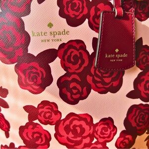 Kate Spade Red Floral Tote Bag
